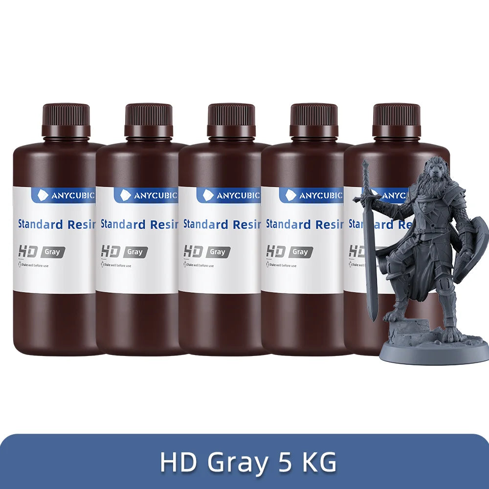 ANYCUBIC 5KG/10KG 405mm UV Standard Resin/ Standard V2 For 3D Printer Photon Mono 4 UV Sensitive