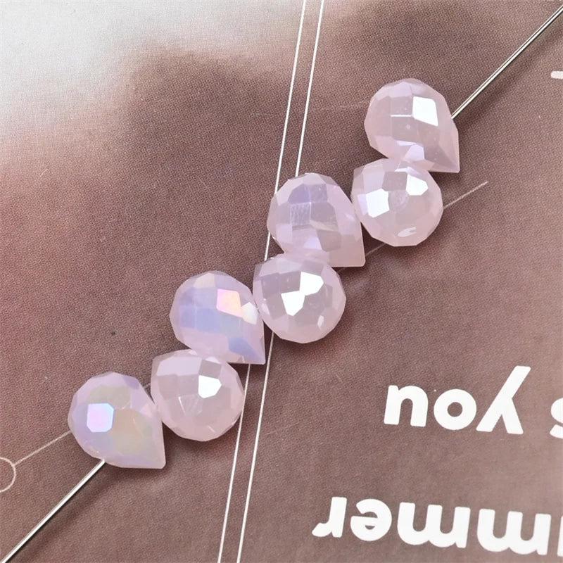 Beautiful Colors Czech Crystal Waterdrop Beads Faceted  for Jewelry Making 10x8mm 20 Pieces
