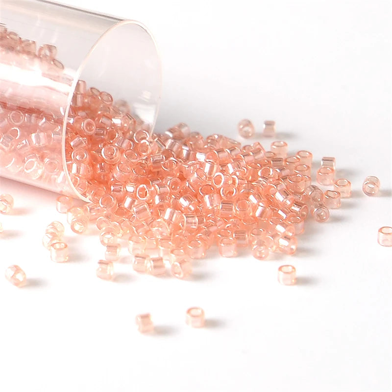 Japan Miyuki Delica Beads 11/0 Transparent Luster Color 1.6mm Glass Seed Beads for Beadwork Bead Weaving Jewelry Making 10g 2000pcs