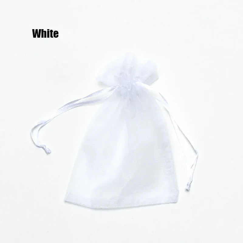Drawable Organza Jewelry Packaging 7x9 9x12cm 10x15 13x18cm  22 Colors 100 Pieces