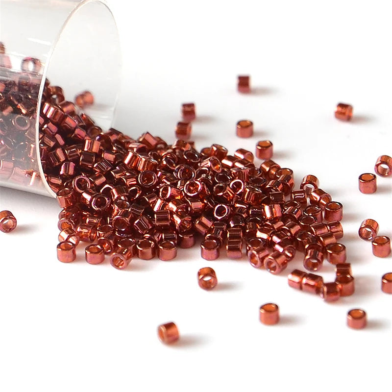 Japan Miyuki Delica Beads 11/0 Transparent Luster Color 1.6mm Glass Seed Beads for Beadwork Bead Weaving Jewelry Making 10g 2000pcs