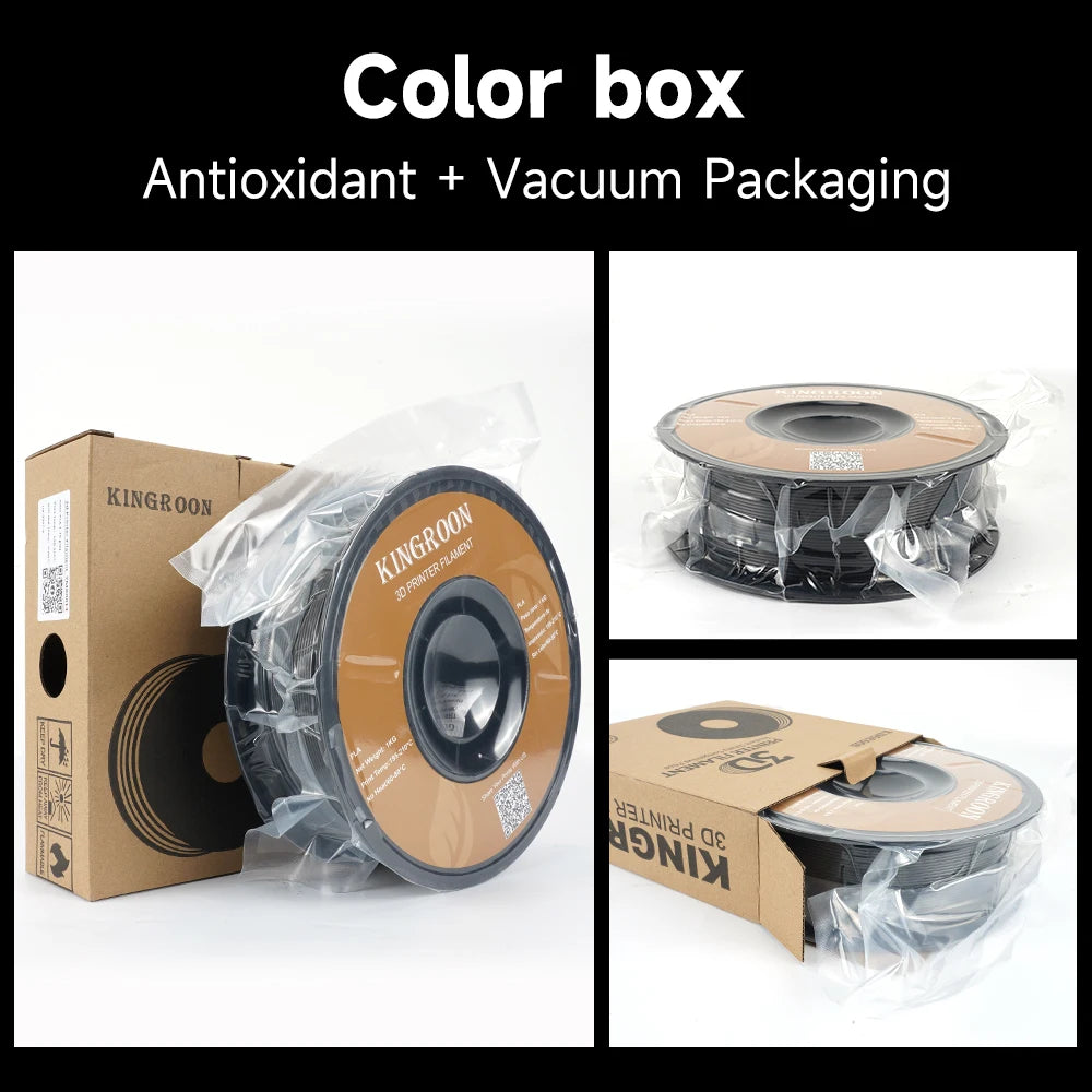 KINGROON PETG 3D Printer Filament 1.75mm 5KG 10KG Mix Color 1kg/roll   Plastic For FDM