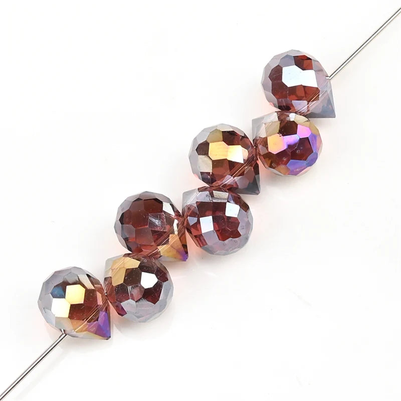 Beautiful Colors Czech Crystal Waterdrop Beads Faceted  for Jewelry Making 10x8mm 20 Pieces