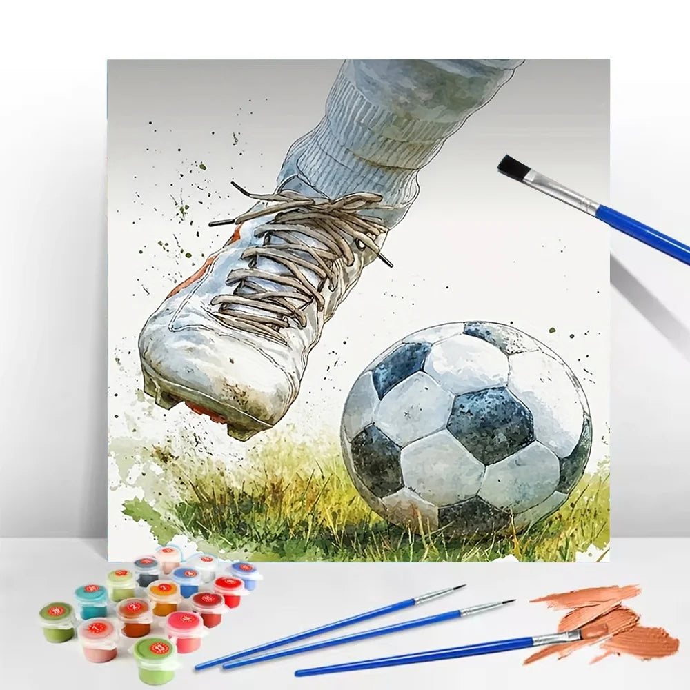 Football Soccer Paint By Numbers Kit