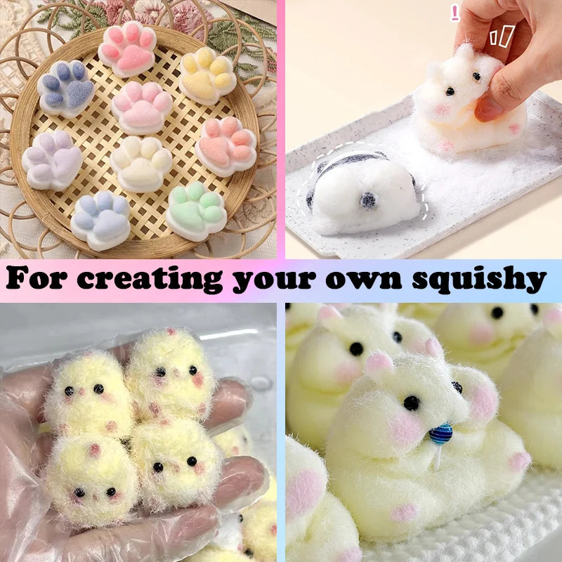 Taba Squishy Kit Liquid Silicon   1:1 AB Ratio Resin for Molding Hamsters Cat Paws