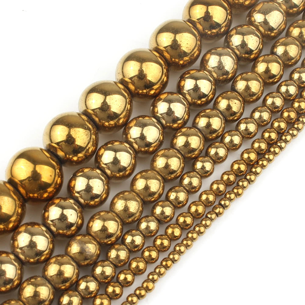 AAA  Hematite Stone Beads Round  For Jewelry Making  Bracelets, Necklaces,   2/3/4/6/8/10/12MM 15"Strand