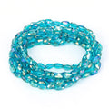 Faceted Glass Beads for  Jewelry Making Bracelet Necklace Earring Keychains 10 Colors 6x8mm