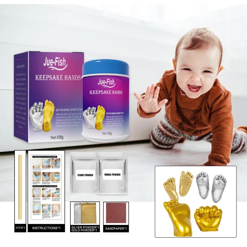 Baby 3D Hand Mold Powder - Children's Full Moon Hundred Days Footprint