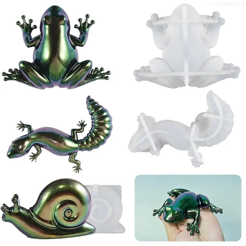 Frog Snail Animal Silicone Mold Epoxy Resin Casting