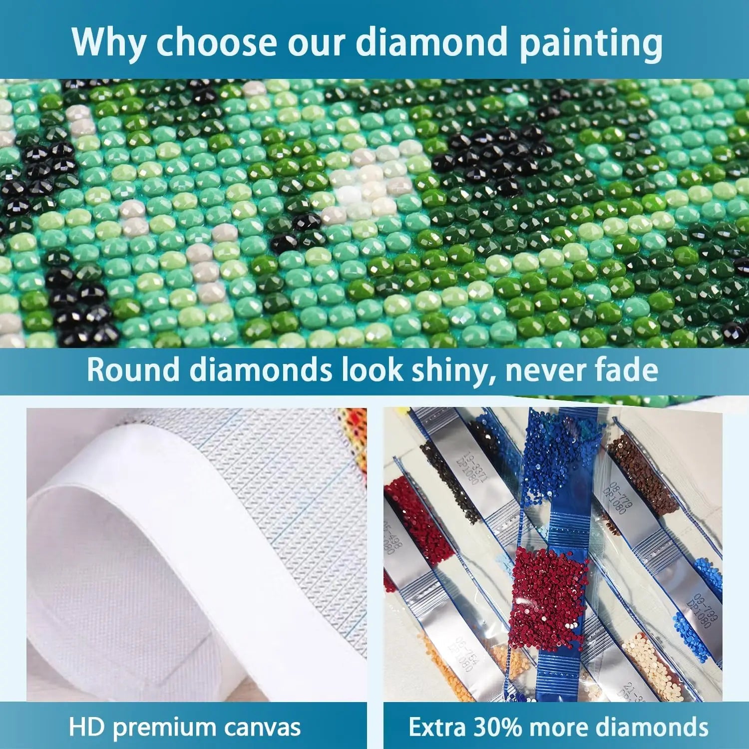 Jesus Christ Prayer Diamond Art Kit for Adults, Round Full Drill Painting 13.8x13.8in