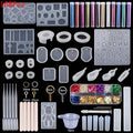 Resin Silicone Molds Jewelry Making Kit Pendant Earring Necklace Keychain