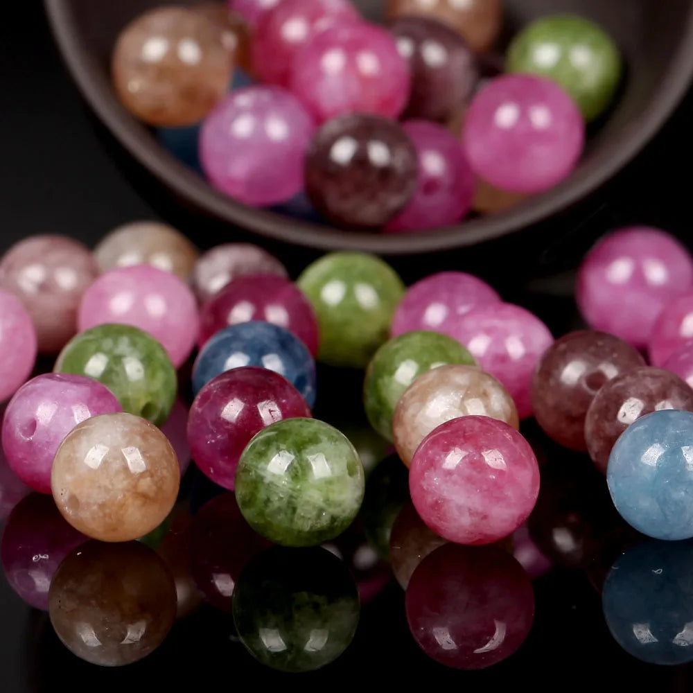 Natural Round  Stone Beads For Jewelry Making