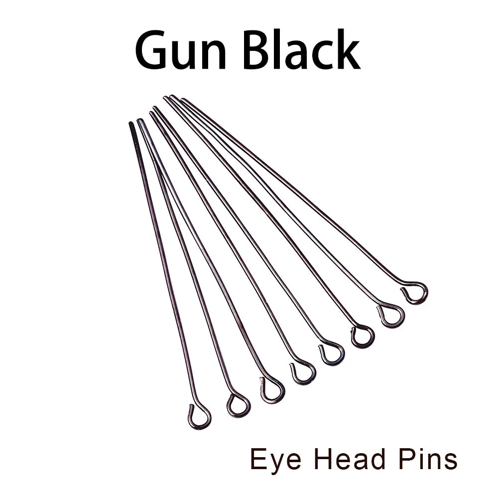 Eye & Head Pin Gold Plated Ball Head Pins for Jewelry  Making 100-200 Pieces