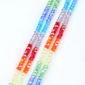 Premium Crystal Sparkling Rondelle Beads Faceted Glass for  Bracelets, Necklaces, Earrings 6mm 8mm
