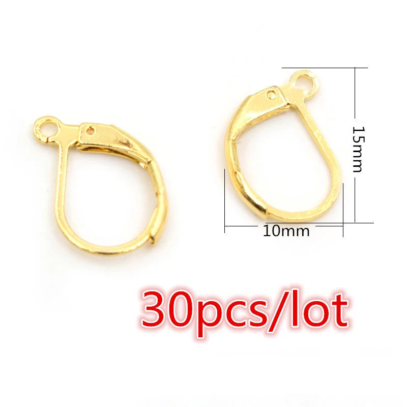 Stainless Steel Earrings Ear Wires  Jewelry Making Findings  30-100 Pieces