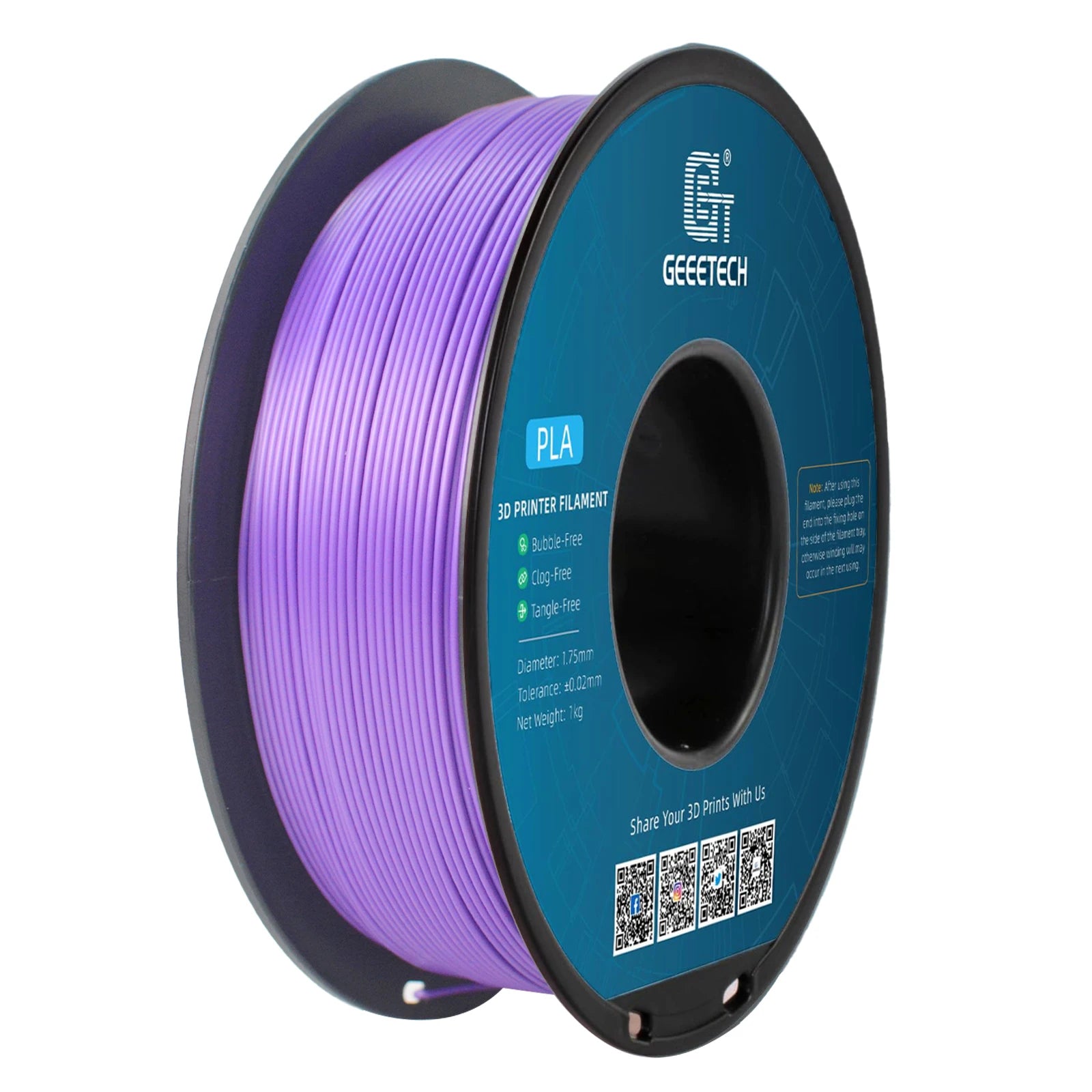 Geeetech 3d printer Filament PLA PETG Plastic 1kg 1.75mm,Tangle-Free,  wire materials, black, white, vacuum packaging