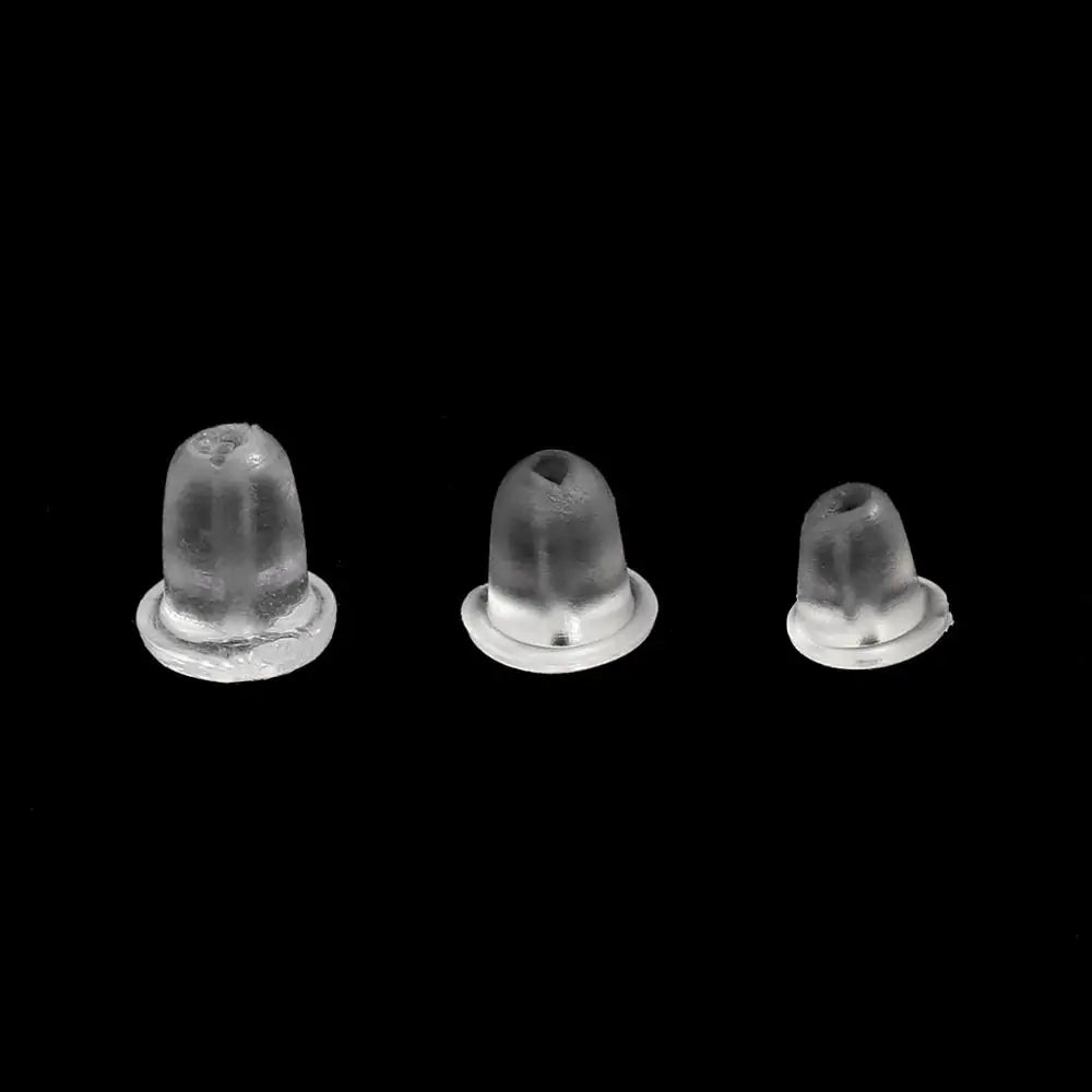 Rubber Earring Back Stoppers Silicone Round  For Jewelry Making 200pcs/lot