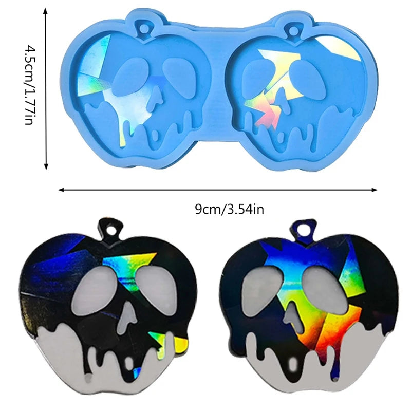 Holographic Keyring Earring Pendant  Resin Mold