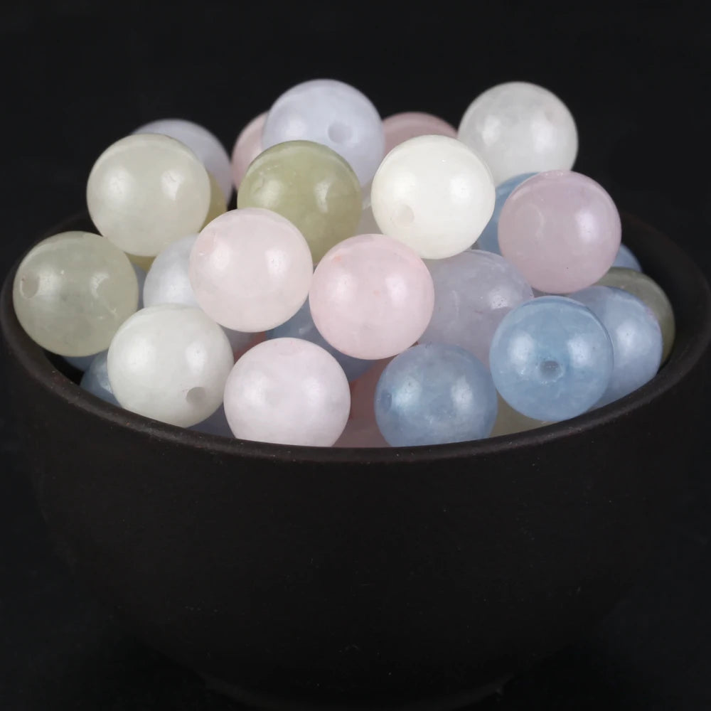 Natural Round  Stone Beads For Jewelry Making