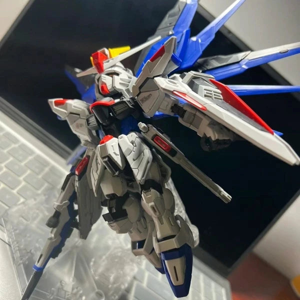 GAOGAO MGSD Assembly Model SEED ZGMF-X10A Freedom Model Kit Stickers And Platforms Collection Figurine Anime Statue 14+