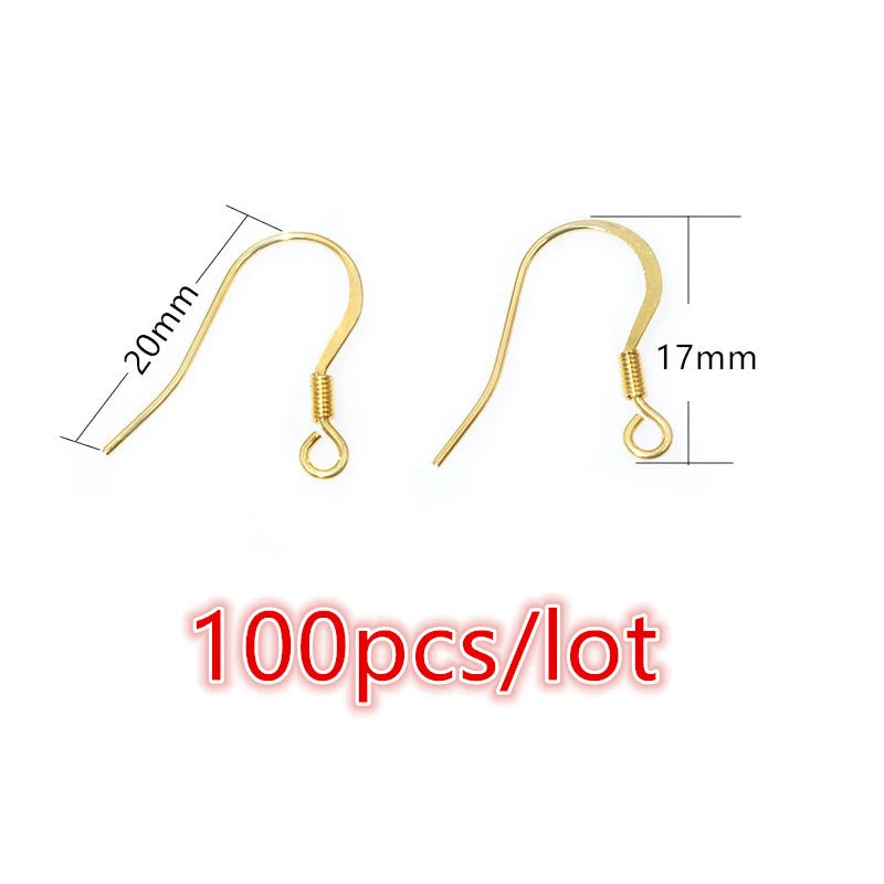 Stainless Steel Earrings Ear Wires  Jewelry Making Findings  30-100 Pieces