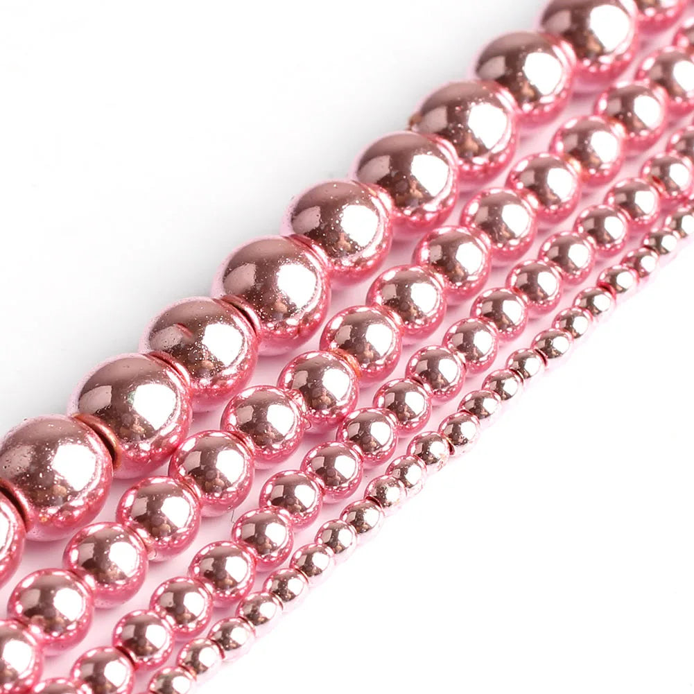 AAA  Hematite Stone Beads Round  For Jewelry Making  Bracelets, Necklaces,   2/3/4/6/8/10/12MM 15"Strand