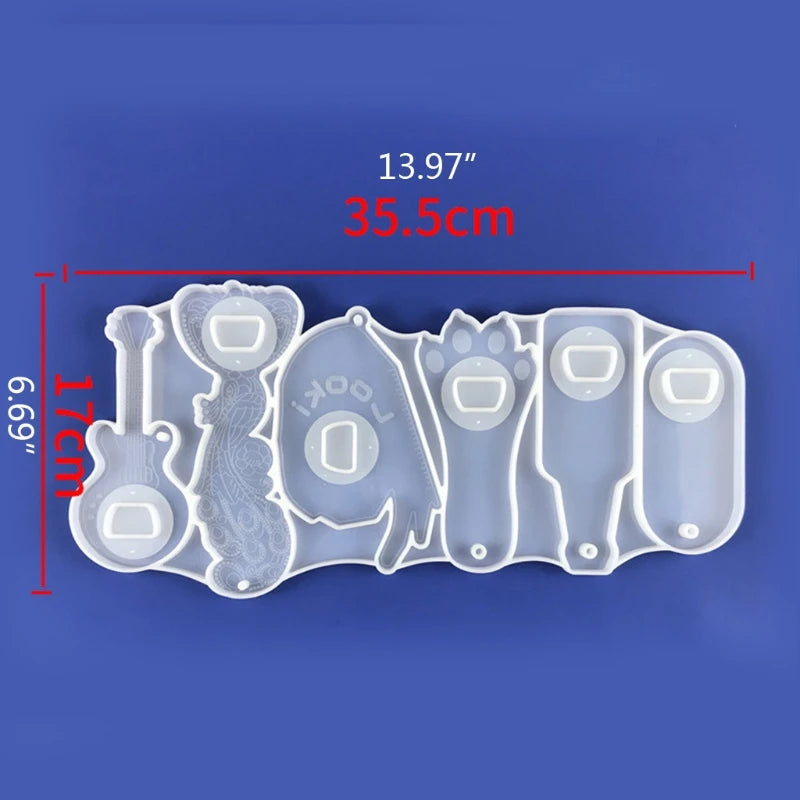 Bottle Opener  Keychain Resin Mold