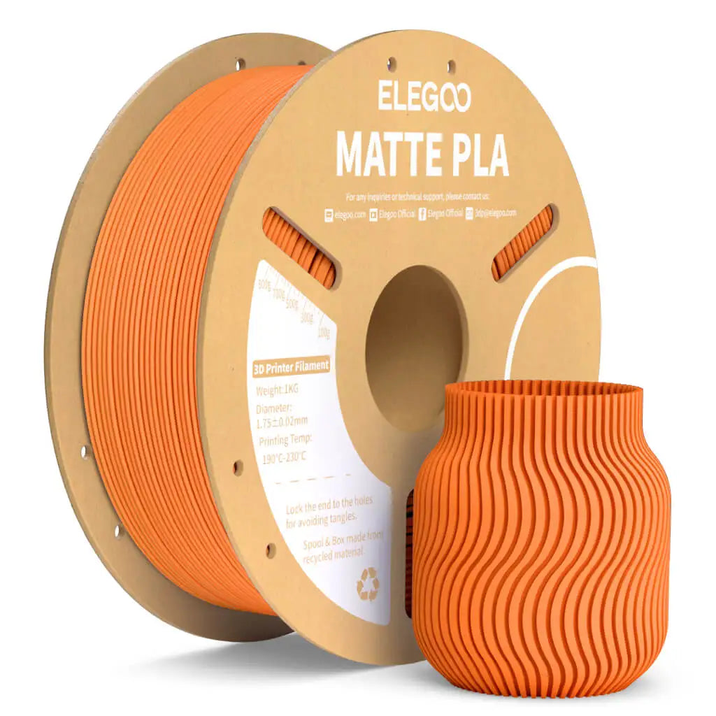Matte Filament PLA 1KG for FDM 3D Printer PLA ELEGOO Dimensional Accuracy +/- 0.02mm