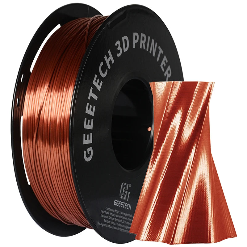 Geeetech 3d printer Filament PLA PETG Plastic 1kg 1.75mm,Tangle-Free,  wire materials, black, white, vacuum packaging