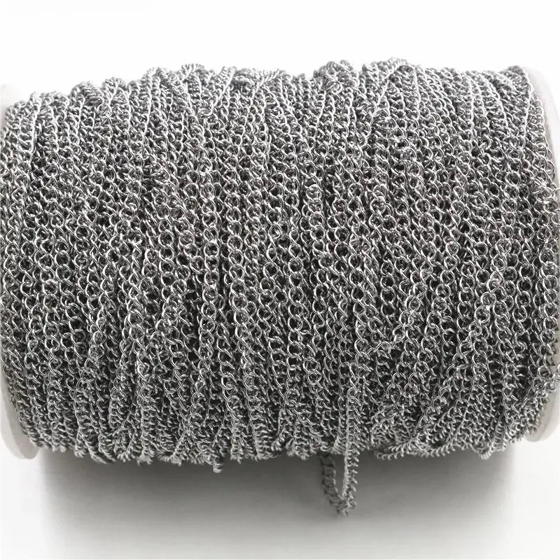 5 Meters Stainless Steel Gold Chains Bulk