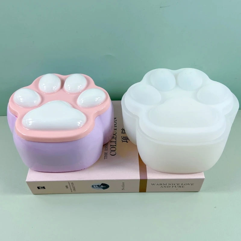 Cat Paw Shape Box/Container  Resin Mold