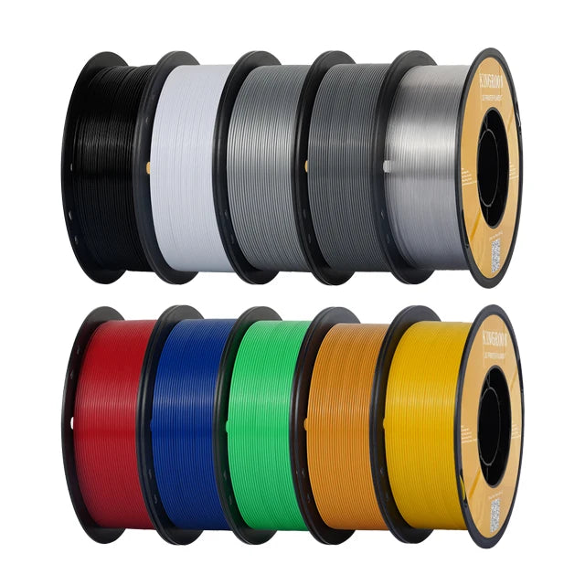 KINGROON PETG 3D Printer Filament 1.75mm 5KG 10KG Mix Color 1kg/roll   Plastic For FDM