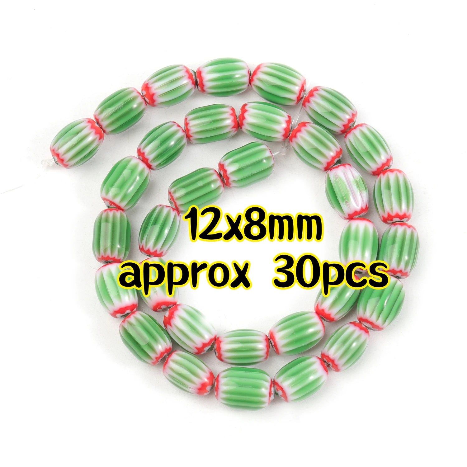 Multicolored Murano Glass Beads with Floral Dots in Various Types & Sizes, Oval and Round Loose Beads for Jewelry Making