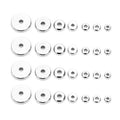 Stainless Steel Flat Round Spacer Bead For Necklaces Bracelets  Jewelry Making Findings