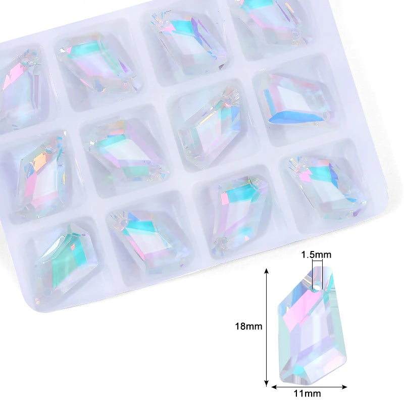 Crystal AB Pendants With Multiple Shapes Charms Beads  Necklaces  Bracelets Jewelry Making