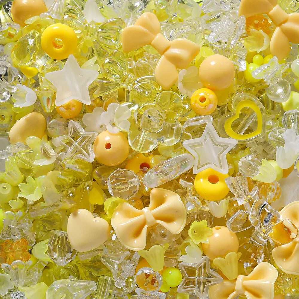Multi Style & Color Combinations Acrylic Beads