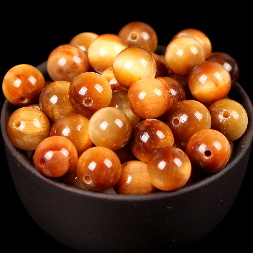 Natural Round  Stone Beads For Jewelry Making