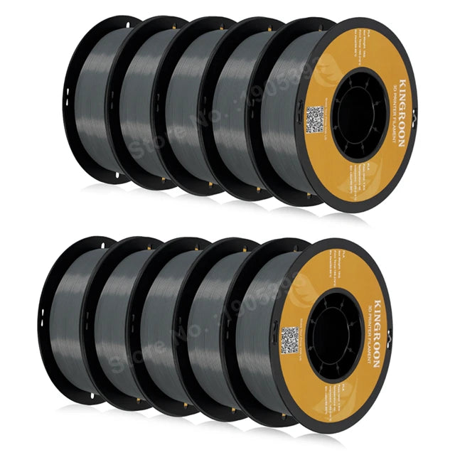 KINGROON PETG 3D Printer Filament 1.75mm 5KG 10KG Mix Color 1kg/roll   Plastic For FDM