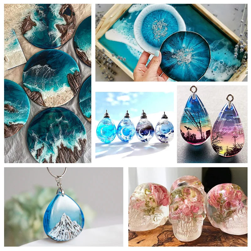 UV Resin Kit With Light Upgraded Hard Type Crystal Clear  Jewelry Making & More