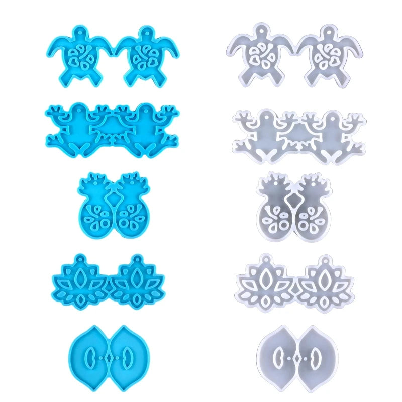 Fun Assortment For Earrings & Pendants  Resin Mold