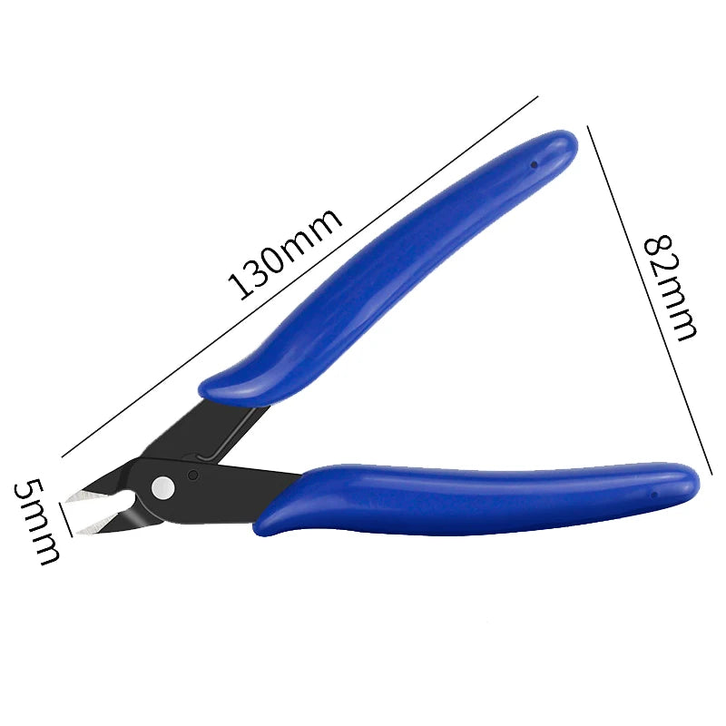 Electrical Wire Cable Cutters Cutting Side Snips Flush Pliers Nipper Anti-slip Rubber Mini Diagonal Pliers Hand Tools