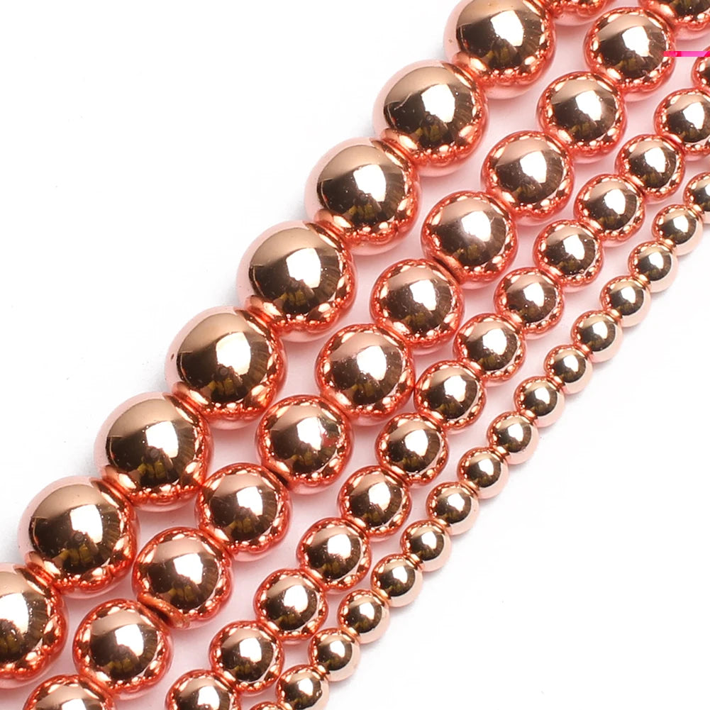 AAA  Hematite Stone Beads Round  For Jewelry Making  Bracelets, Necklaces,   2/3/4/6/8/10/12MM 15"Strand