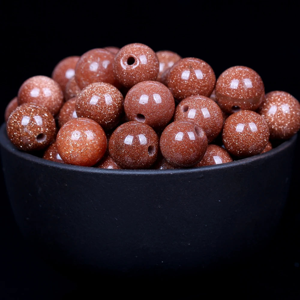 Natural Round  Stone Beads For Jewelry Making