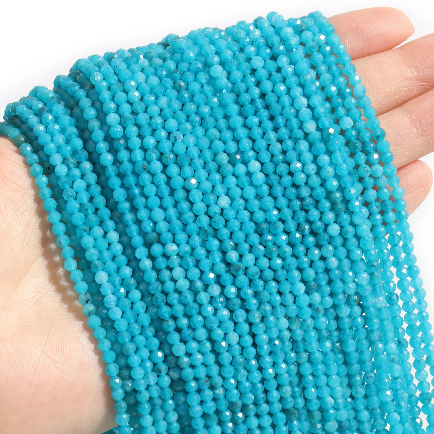 Faceted Natural Stone Beads  Amazonite Aquamarine Opal Labradorite & More For Jewelry Making 2 3 4mm
