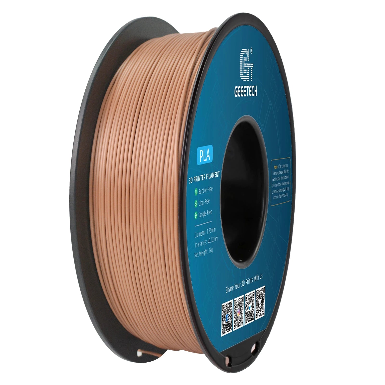 Geeetech 3d printer Filament PLA PETG Plastic 1kg 1.75mm,Tangle-Free,  wire materials, black, white, vacuum packaging