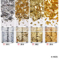 4 Bottles/Set Gold Foil Leaf Flake For Epoxy Resin Mold Jewelry Making