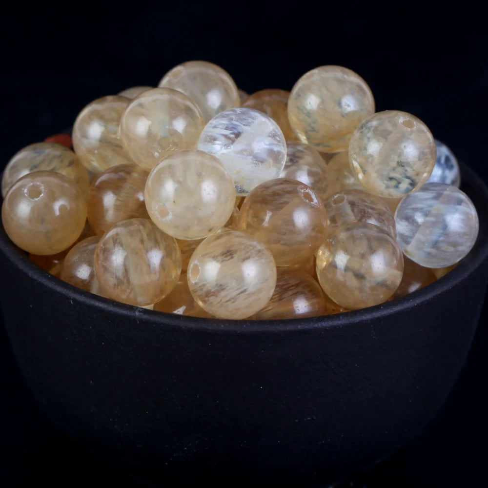 Natural Round  Stone Beads For Jewelry Making