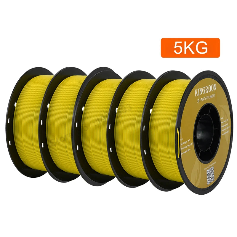 KINGROON PLA Filament 1.75mm 5/10KG PLA Plastic For 3D Printer, Standard 1kg/roll 3D Printing Filaments Mix Color