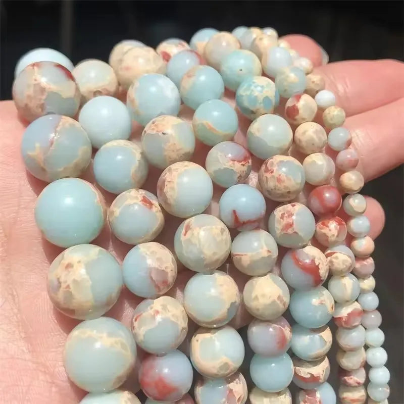 Jaspers  Natural Stone Round  For Jewelry Making Bracelets Necklaces & Earrings  6/8/10mm