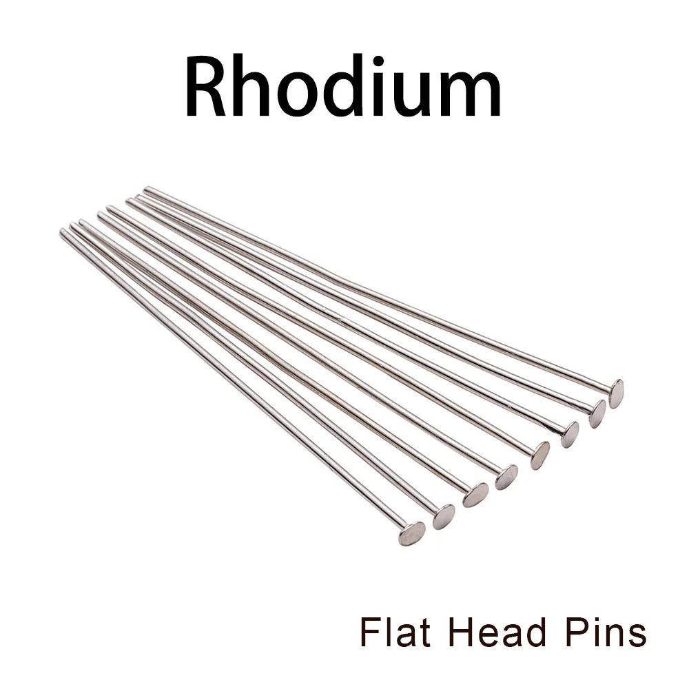 Eye & Head Pin Gold Plated Ball Head Pins for Jewelry  Making 100-200 Pieces